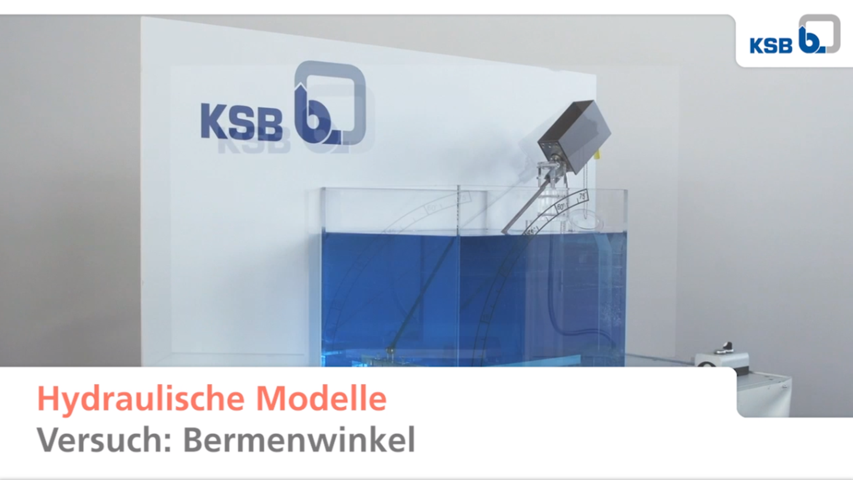 Hydraulischer Modellversuch – Bermenwinkel